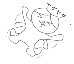 Sadness cat sticker #1054176