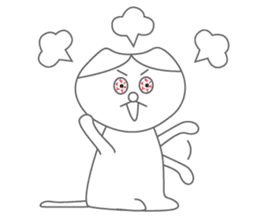 Sadness cat sticker #1054180