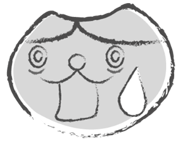 Sadness cat sticker #1054183