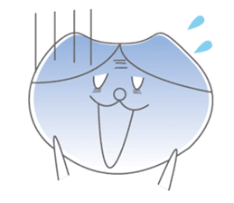 Sadness cat sticker #1054187