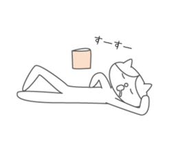 Sadness cat sticker #1054190