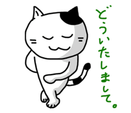 Daily of white cat sticker #1055643