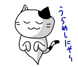 Daily of white cat sticker #1055665