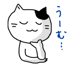 Daily of white cat sticker #1055672
