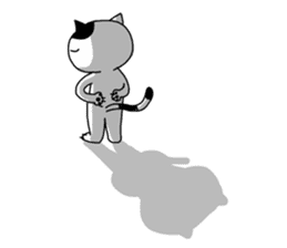 Daily of white cat sticker #1055680