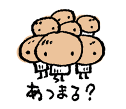 Country first wave of mushroom "Matchu" sticker #1055686