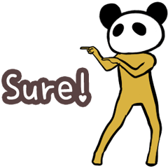 Panda only face No.2(English)