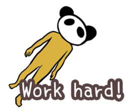 Panda only face No.2(English) sticker #1056009