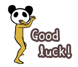 Panda only face No.2(English) sticker #1056013