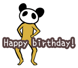 Panda only face No.2(English) sticker #1056018