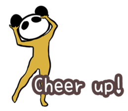 Panda only face No.2(English) sticker #1056019