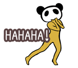 Panda only face No.2(English) sticker #1056023