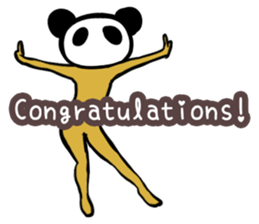 Panda only face No.2(English) sticker #1056025