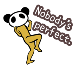 Panda only face No.2(English) sticker #1056027