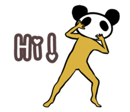 Panda only face No.2(English) sticker #1056031