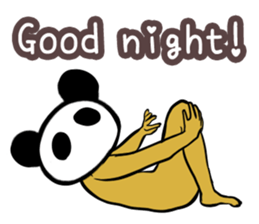 Panda only face No.2(English) sticker #1056041