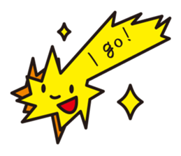 meteor shooting star sticker #1056248