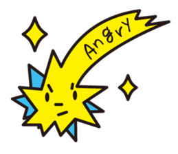 meteor shooting star sticker #1056261