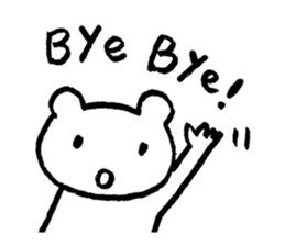 "Edokko" bear stamp sticker #1056324