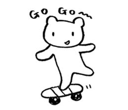 "Edokko" bear stamp sticker #1056328