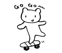 "Edokko" bear stamp sticker #1056328