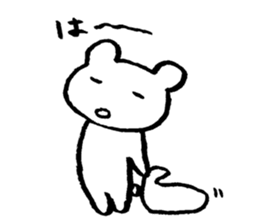 "Edokko" bear stamp sticker #1056330