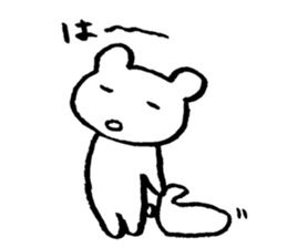 "Edokko" bear stamp sticker #1056330