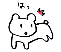 "Edokko" bear stamp sticker #1056331