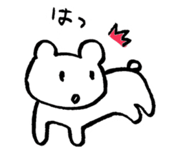 "Edokko" bear stamp sticker #1056331