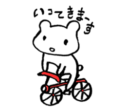 "Edokko" bear stamp sticker #1056332