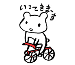 "Edokko" bear stamp sticker #1056332