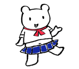 "Edokko" bear stamp sticker #1056333