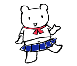 "Edokko" bear stamp sticker #1056333