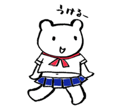 "Edokko" bear stamp sticker #1056334