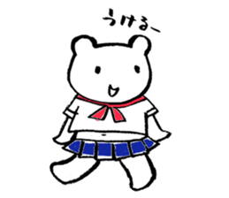 "Edokko" bear stamp sticker #1056334