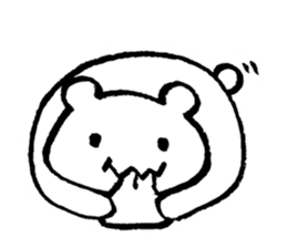"Edokko" bear stamp sticker #1056342