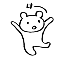 "Edokko" bear stamp sticker #1056348