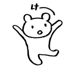 "Edokko" bear stamp sticker #1056348