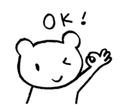 "Edokko" bear stamp sticker #1056351