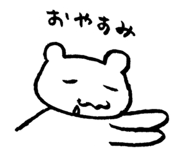 "Edokko" bear stamp sticker #1056352
