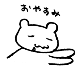 "Edokko" bear stamp sticker #1056352