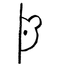 "Edokko" bear stamp sticker #1056355