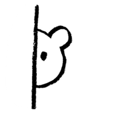 "Edokko" bear stamp sticker #1056355