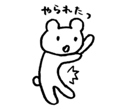 "Edokko" bear stamp sticker #1056359