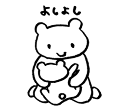"Edokko" bear stamp sticker #1056361