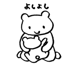 "Edokko" bear stamp sticker #1056361