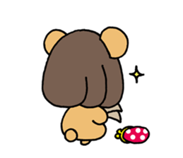 Girly Bear sticker #1056522