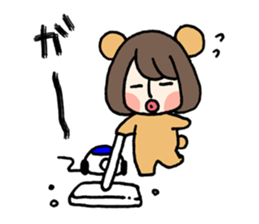 Girly Bear sticker #1056526