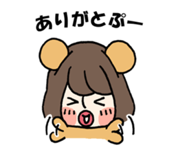 Girly Bear sticker #1056528