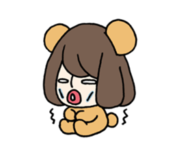 Girly Bear sticker #1056532